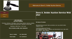 Desktop Screenshot of daveasniderauctionservice.ca